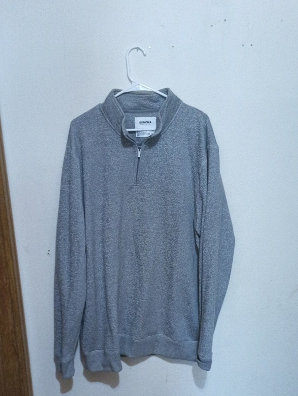Sonoma Men's Half-Zip Sweater - Gray